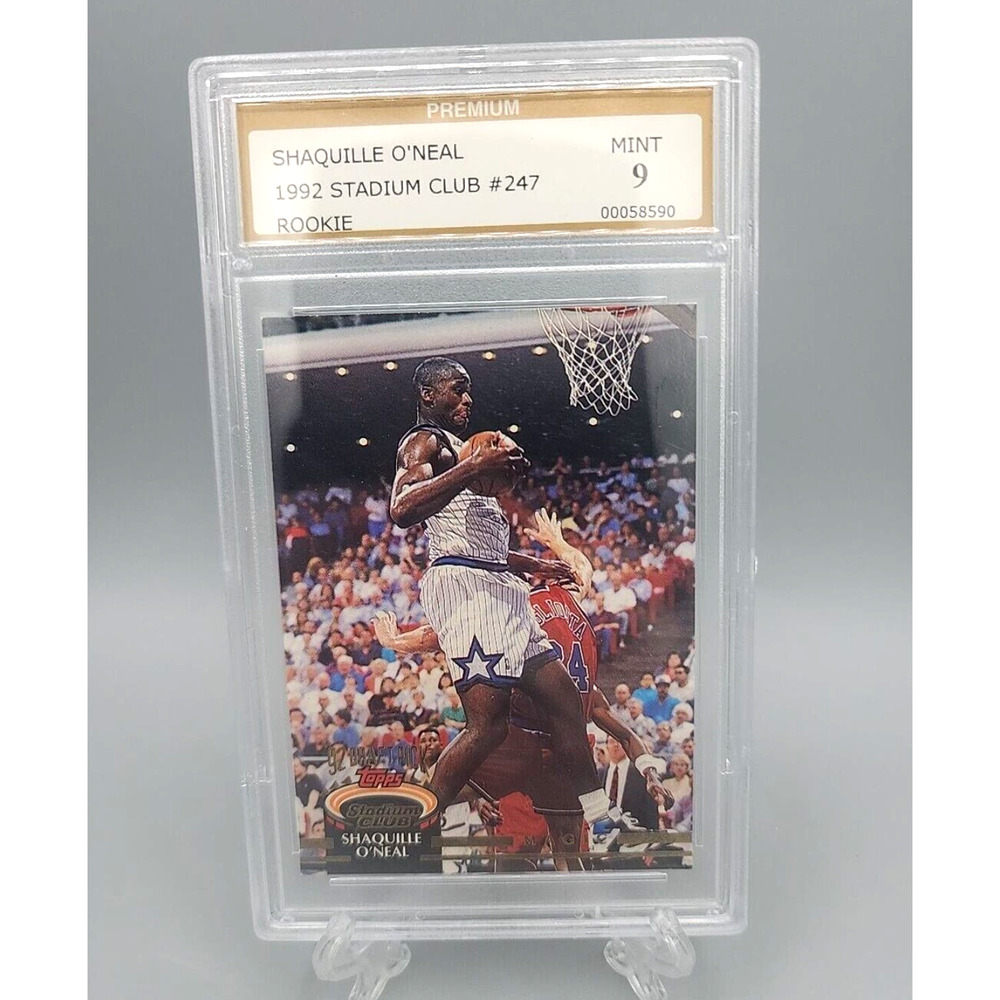 Shaquille O'Neal Rookie Card RC 1992-93 Stadium Club #247 PSG 9 Mint Basketball